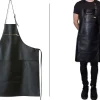 Tablier de cuisine DutchDeluxes en cuir avec poche à zip