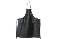 Tablier de cuisine DutchDeluxes en cuir avec poche à zip