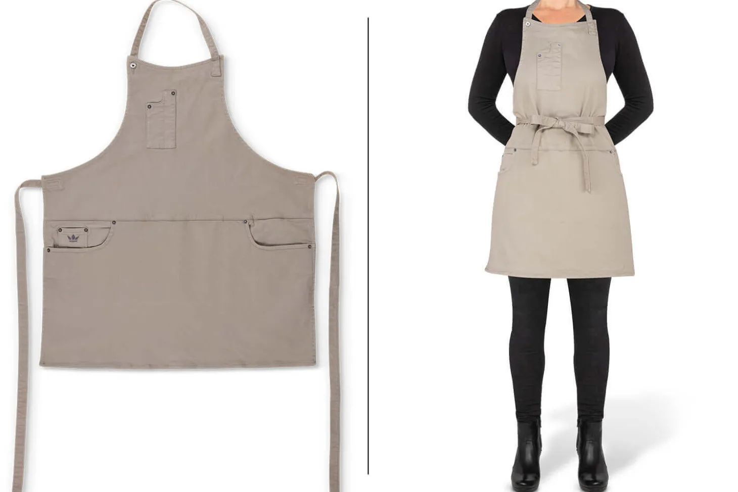 Tablier de cuisine femme DutchDeluxes en coton avec 5 poches