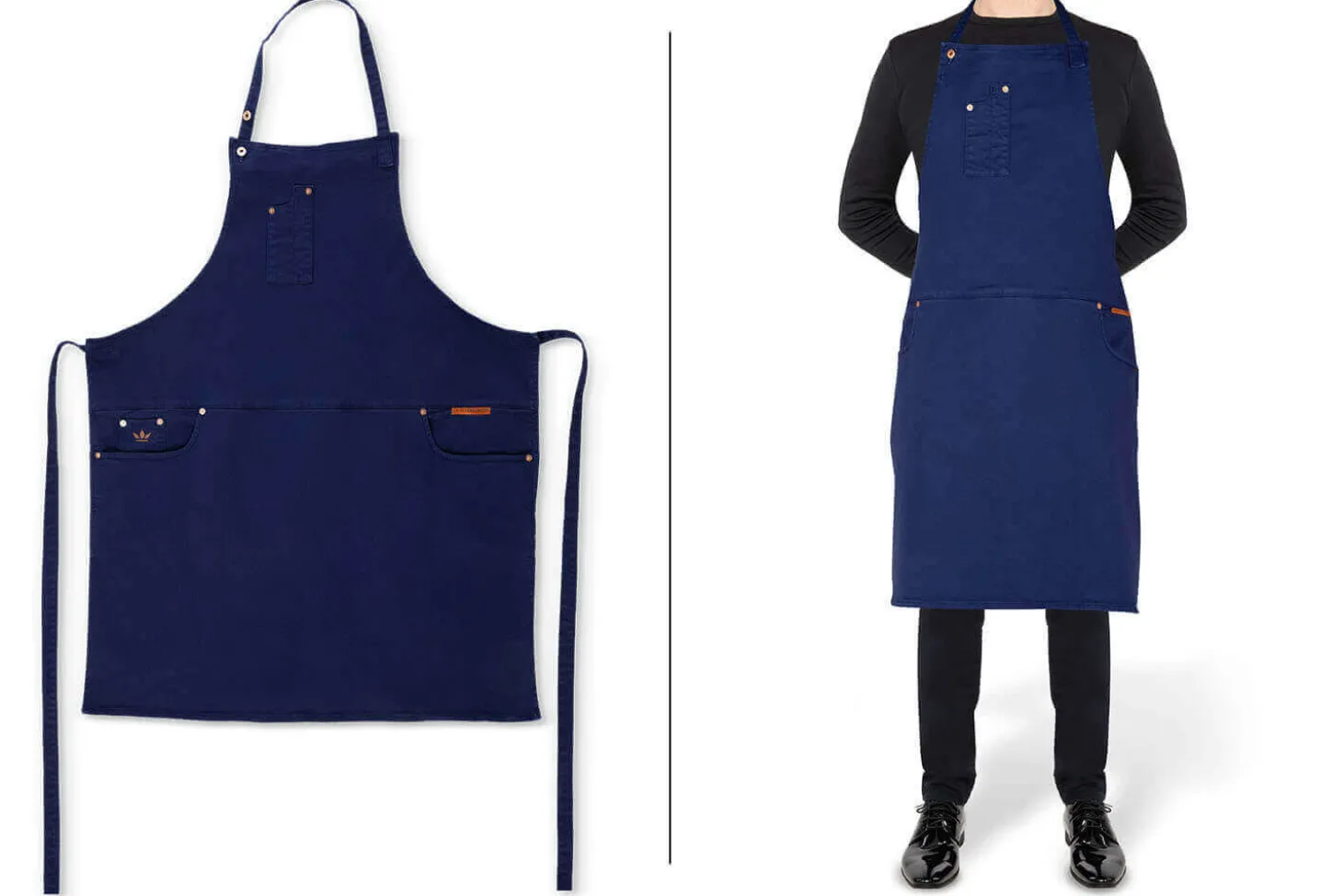 Tablier de cuisine homme DutchDeluxes en coton avec 5 poches