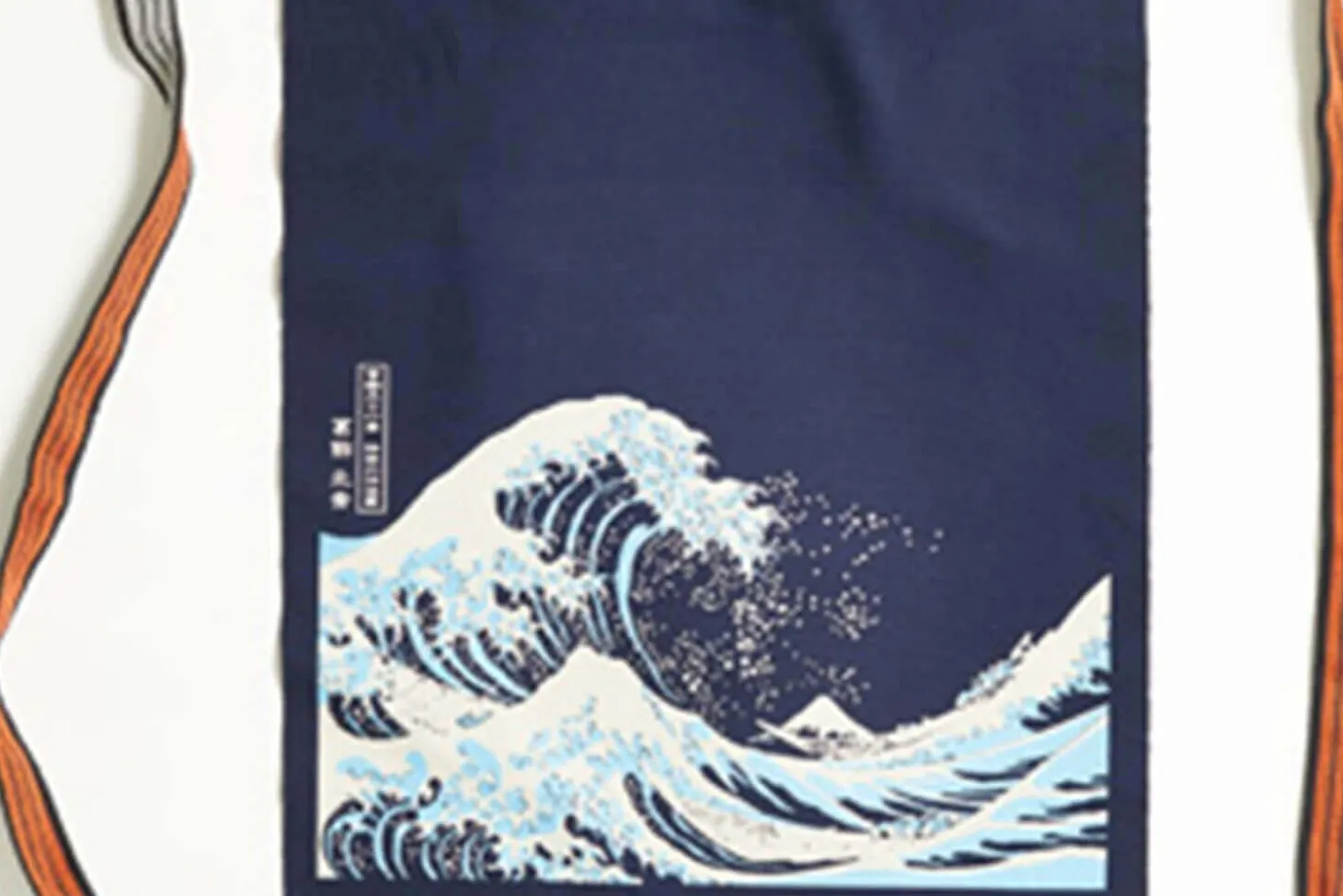 Tablier de cuisine japonais Anything Maekake Hokusai Vague