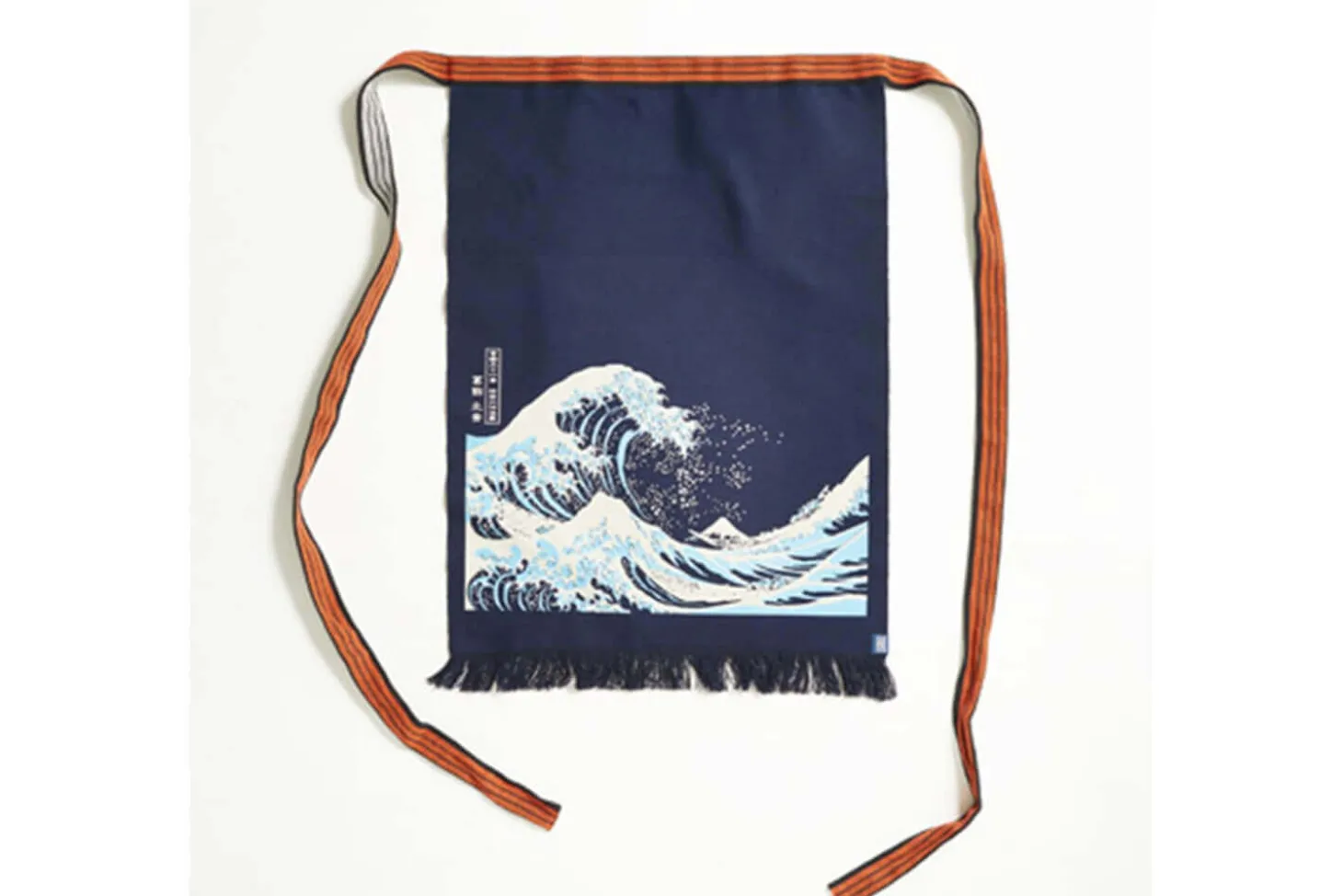 Tablier de cuisine japonais Anything Maekake Hokusai Vague
