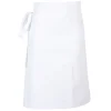 Tablier de cuisine mixte demi-chef Robur Phoenix blanc 100% coton