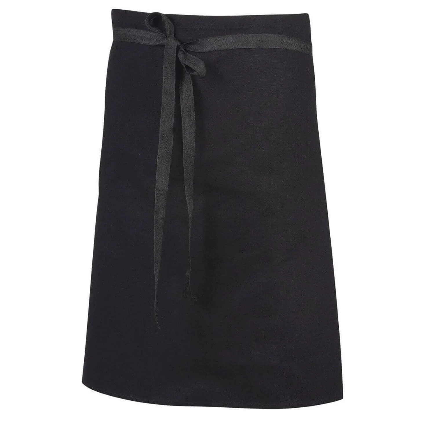 Tablier de cuisine mixte demi-chef Robur Phoenix noir 100% coton