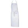 Tablier de cuisine mixte Robur Pise blanc 100% coton
