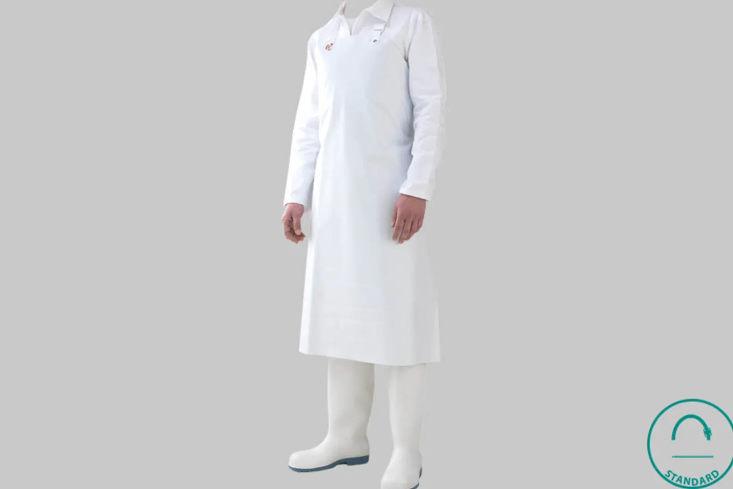 Tablier professionnel Manulatex Yankee 35 90x115cm en vinyle blanc