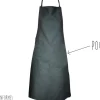 Tablier valet blanc Matfer avec bavette et poche
