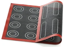 Tapis de cuisson Silikomart éclair et choux en silicone professionnel et fibres de verre micro-perforées 30x40cm