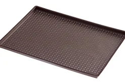 Tapis à pizza Lékué 30x40cm en silicone Platinum marron