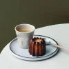 Tasse Revol Cappuccino Froissé 18cl en porcelaine Gris Galet