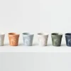 Tasse Revol Espresso Froissé 8cl en porcelaine Graphite