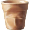 Tasse Revol Espresso Froissé 8cl en porcelaine Terre de Sienne