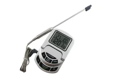 Thermomètre four inclinable digital de 0 à +300°C Alla France avec sonde inox