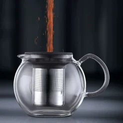 Théière Bodum Assam à piston avec filtre inox - 1.5L 12 tasses