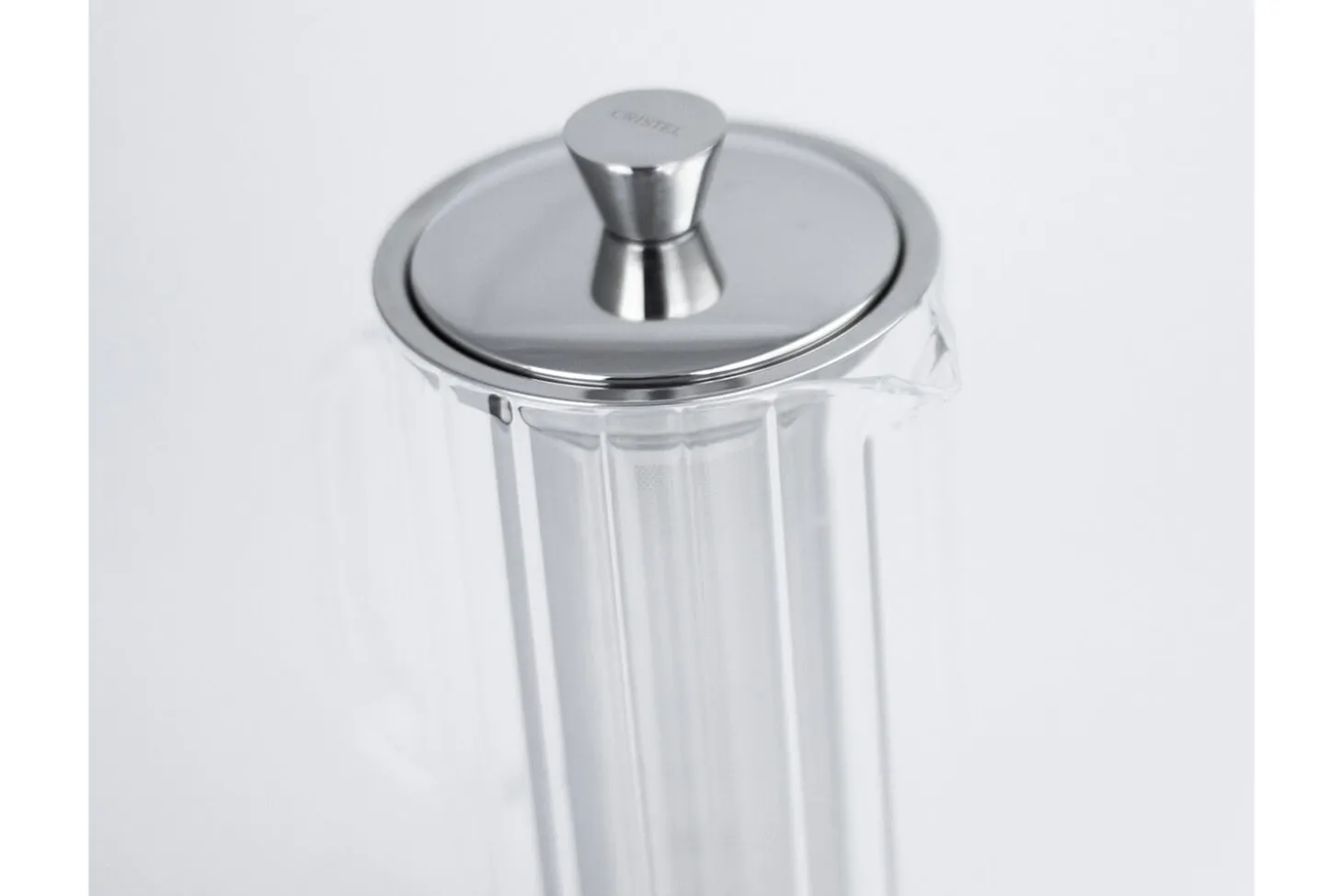 Théière Cristel Breakfast 0,8L en verre borosilicate avec filtre démontable