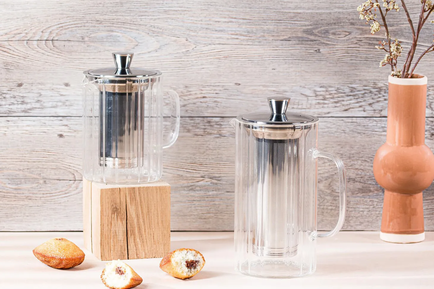 Théière Cristel Breakfast 0,8L en verre borosilicate avec filtre démontable