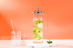 Théière Cristel Long Island 1,5L en verre borosilicate avec filtre démontable