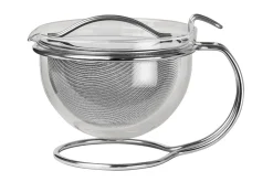Théière Mono Filio 0,6L en verre borosilicate avec support en inox 18/10