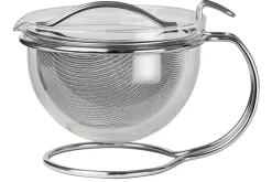 Théière Mono Filio 1,5L en verre borosilicate avec support en inox 18/10
