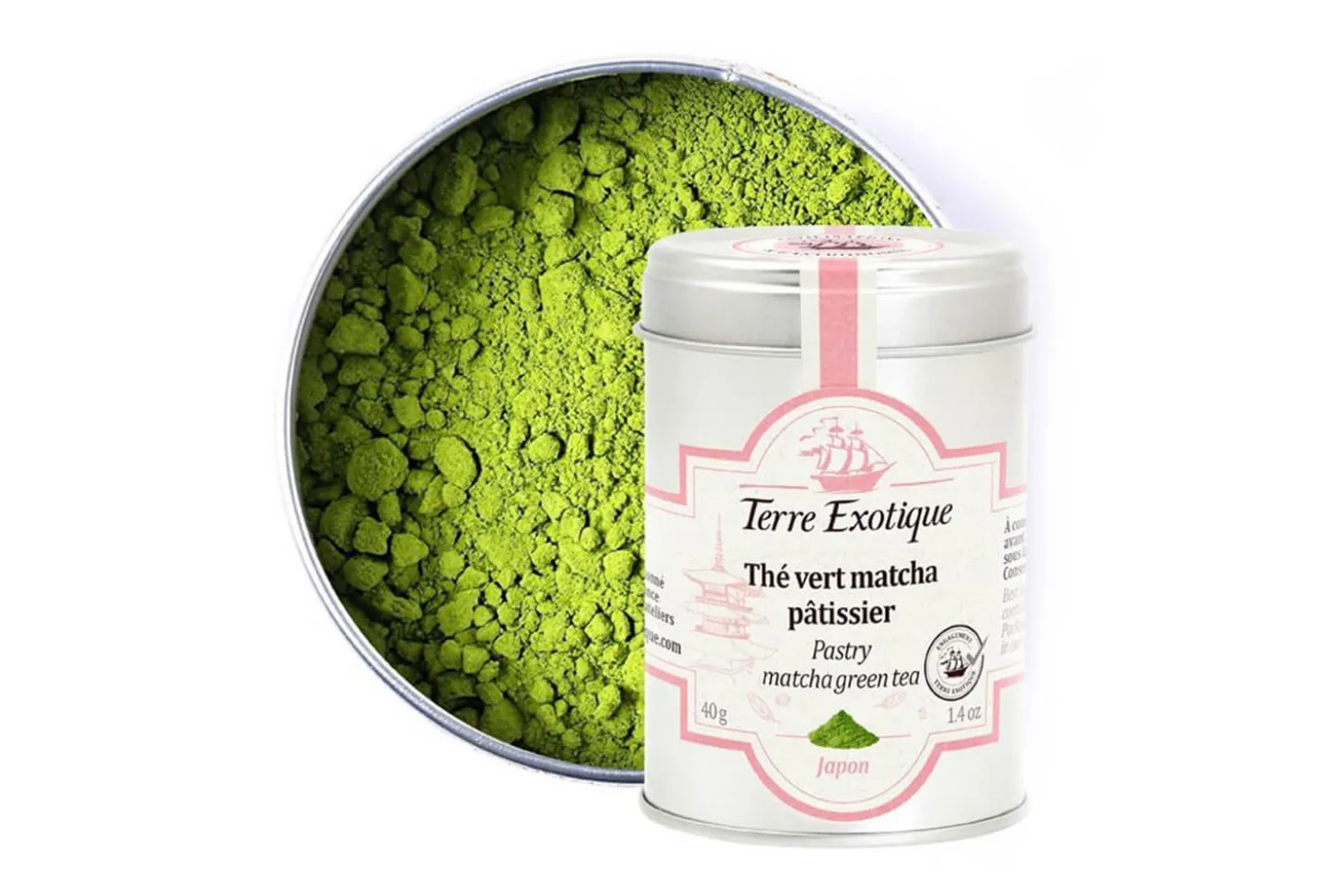 Thé vert matcha pâtissier Terre Exotique - 40g