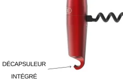 Tire-bouchon aluminium Lance coloris rouge fabriqué en France