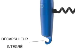 Tire-bouchon aluminium Lance coloris bleu fabriqué en France