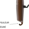 Tire-bouchon aluminium Lance coloris chocolat fabriqué en France