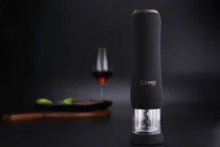 Tire-bouchon automatique rechargeable Cheer Moda Pure - Noir & Bronze