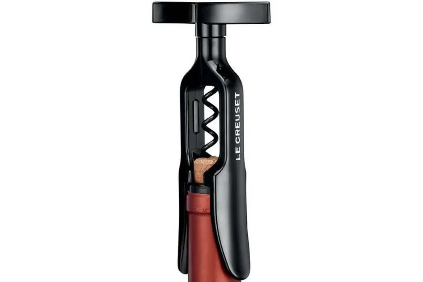 Tire bouchon Le Creuset Screwpull TM 100 noir à cloche