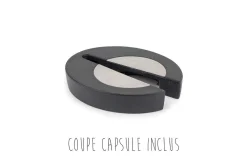 Tire bouchon à levier Peugeot Baltaz Dark en ABS et zamac de couleur noire avec coupe capsule 14cm