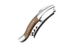 Tire-bouchon professionnel Legnoart Ghemme WF-1 en acier satiné et manche en bois