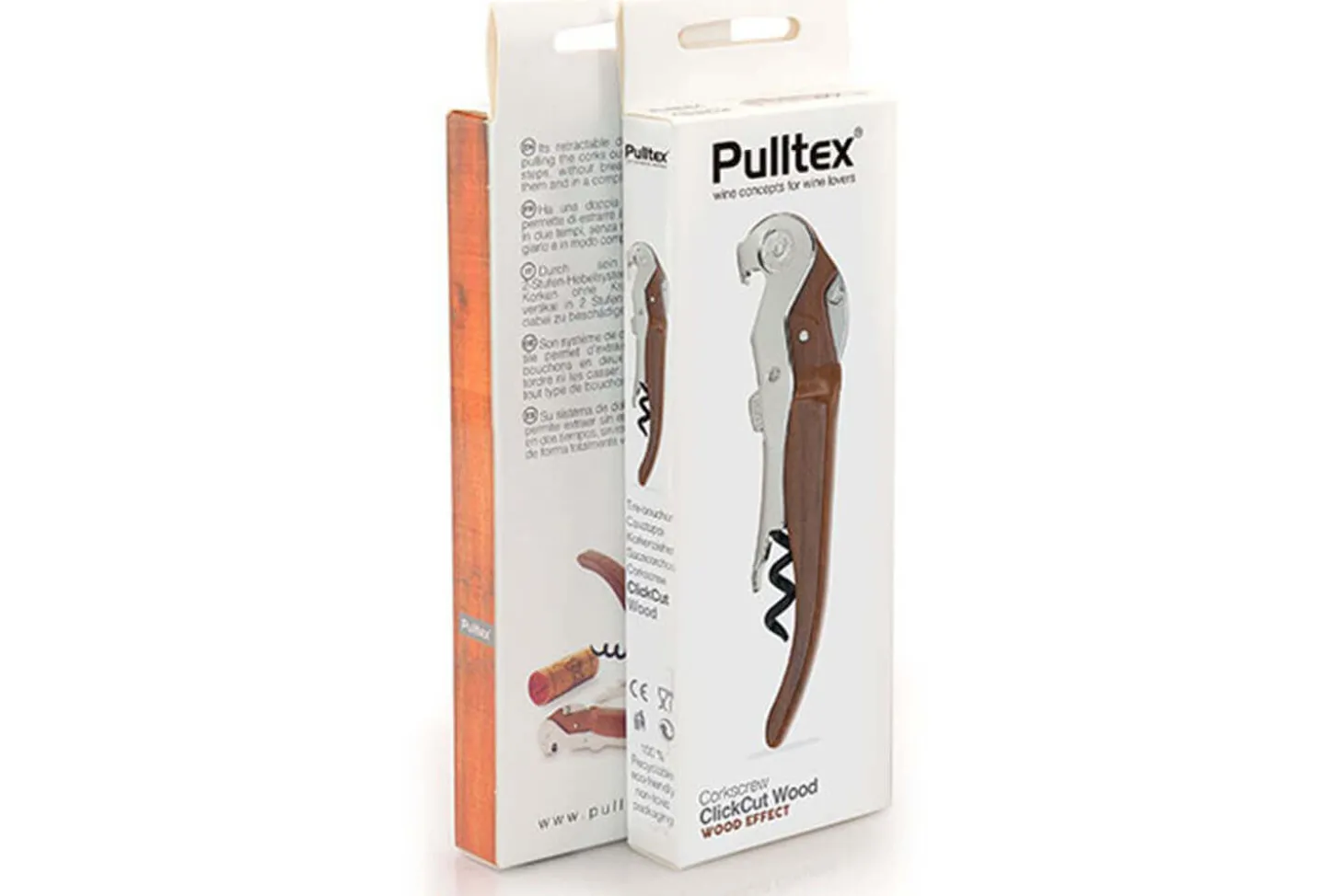 Tire bouchon Pulltext ClickCut effet bois