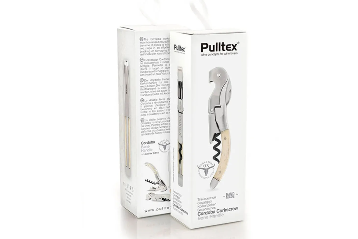 Tire bouchon sommelier Pulltex Pulltap's Cordoba + étui cuir offert