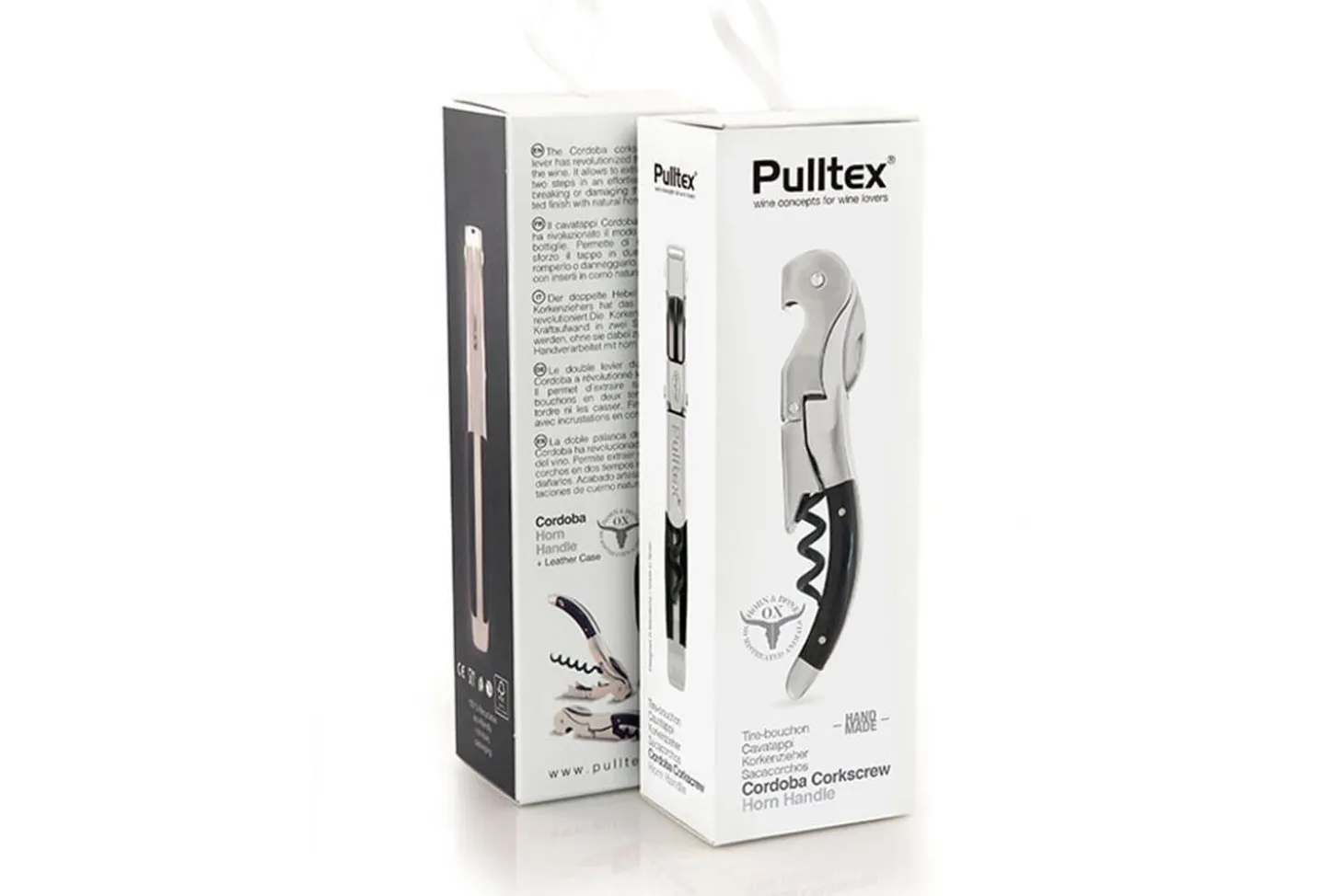 Tire bouchon sommelier Pulltex Pulltap's Cordoba + étui cuir offert