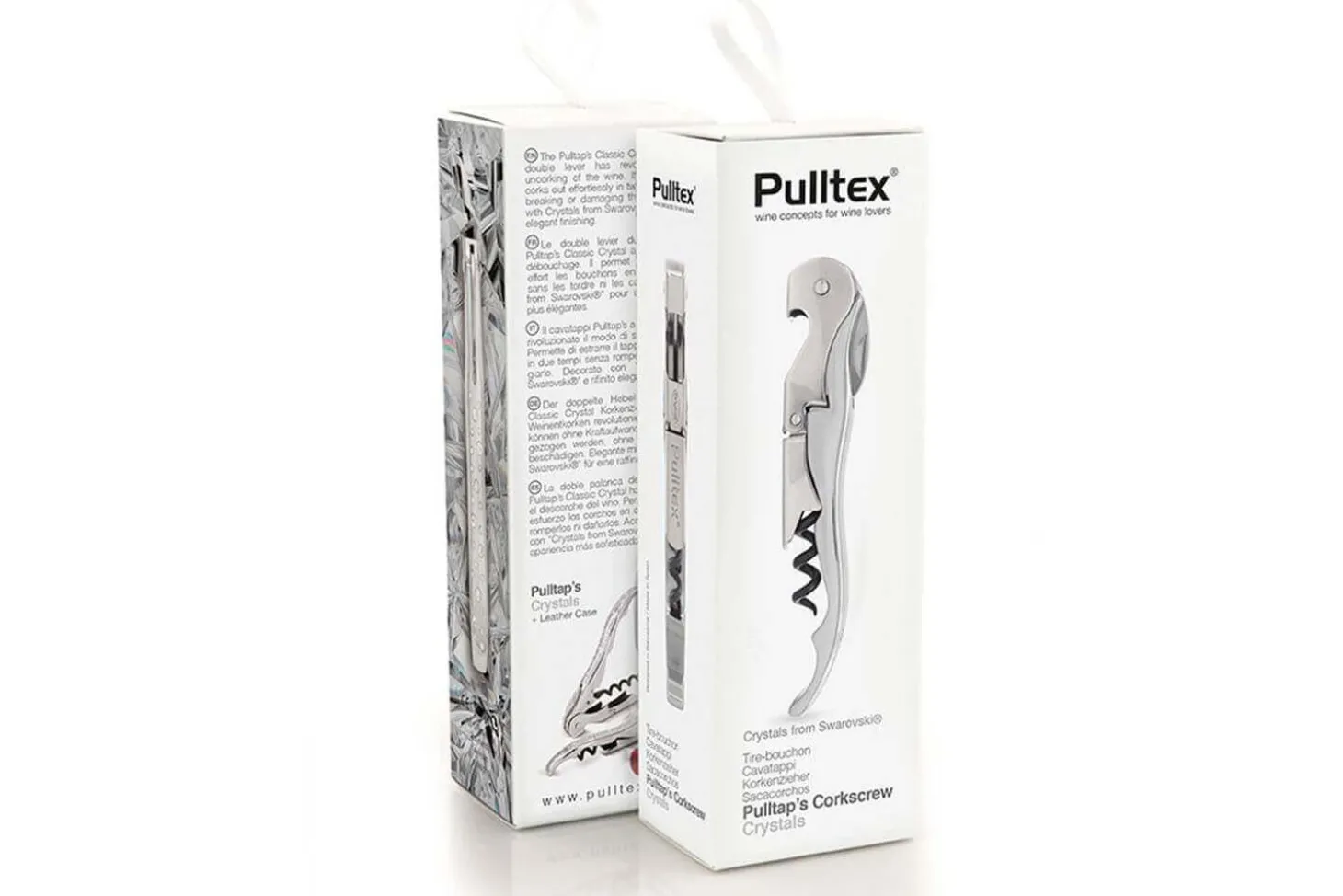 Tire bouchon sommelier Pulltex Pulltap's 26 Crystal + étui cuir offert