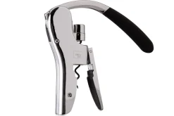 Tire-bouchon Vacu Vin à levier vertical noir 18,5cm