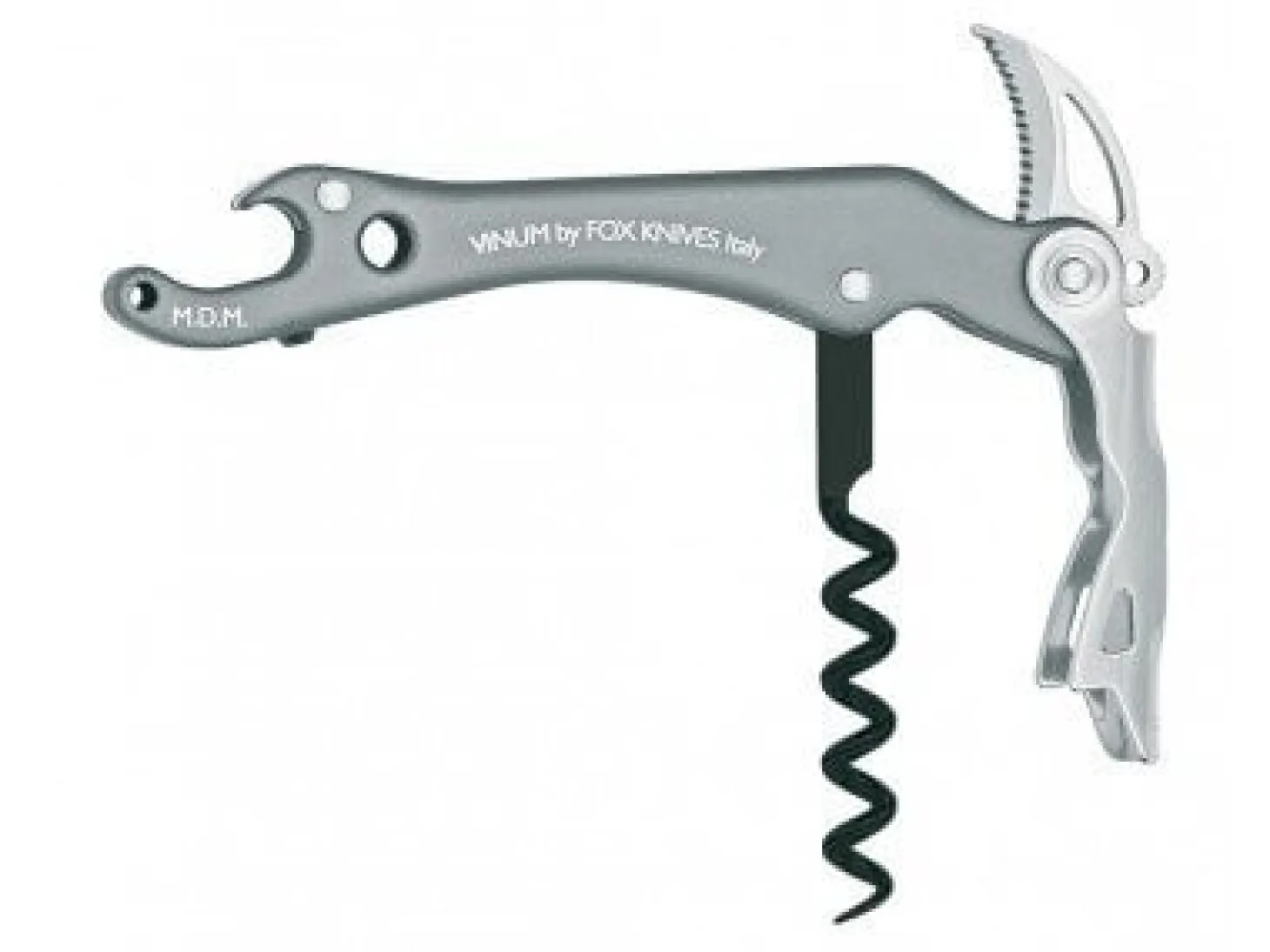 Tire bouchon VINUM Fox Knives 12cm alu anodisé titanium