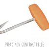 Tire carcasse inox Bargoin avec manche plastique orange capacité 60kg