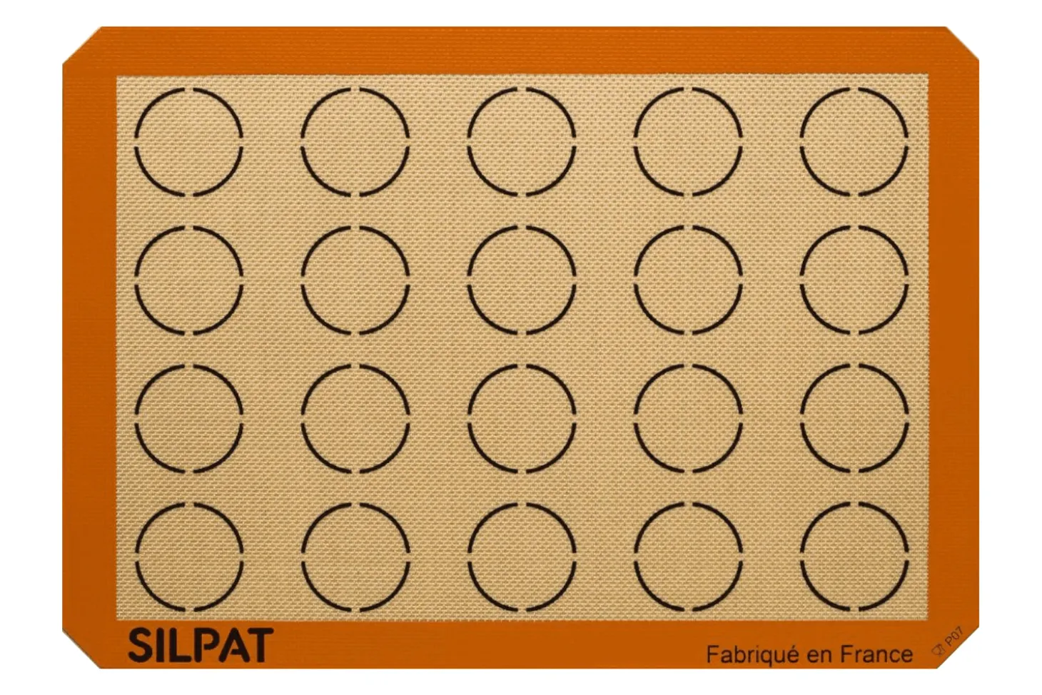 Toile de cuisson spéciale macarons Silpat en silicone et toile de verre 42x29,5cm