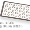 Toile de cuisson spéciale macarons - 3 tailles d'empreintes