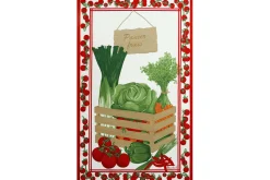 Torchon de cuisine Beauvillé Petit Marché fabriqué en France 50x80cm