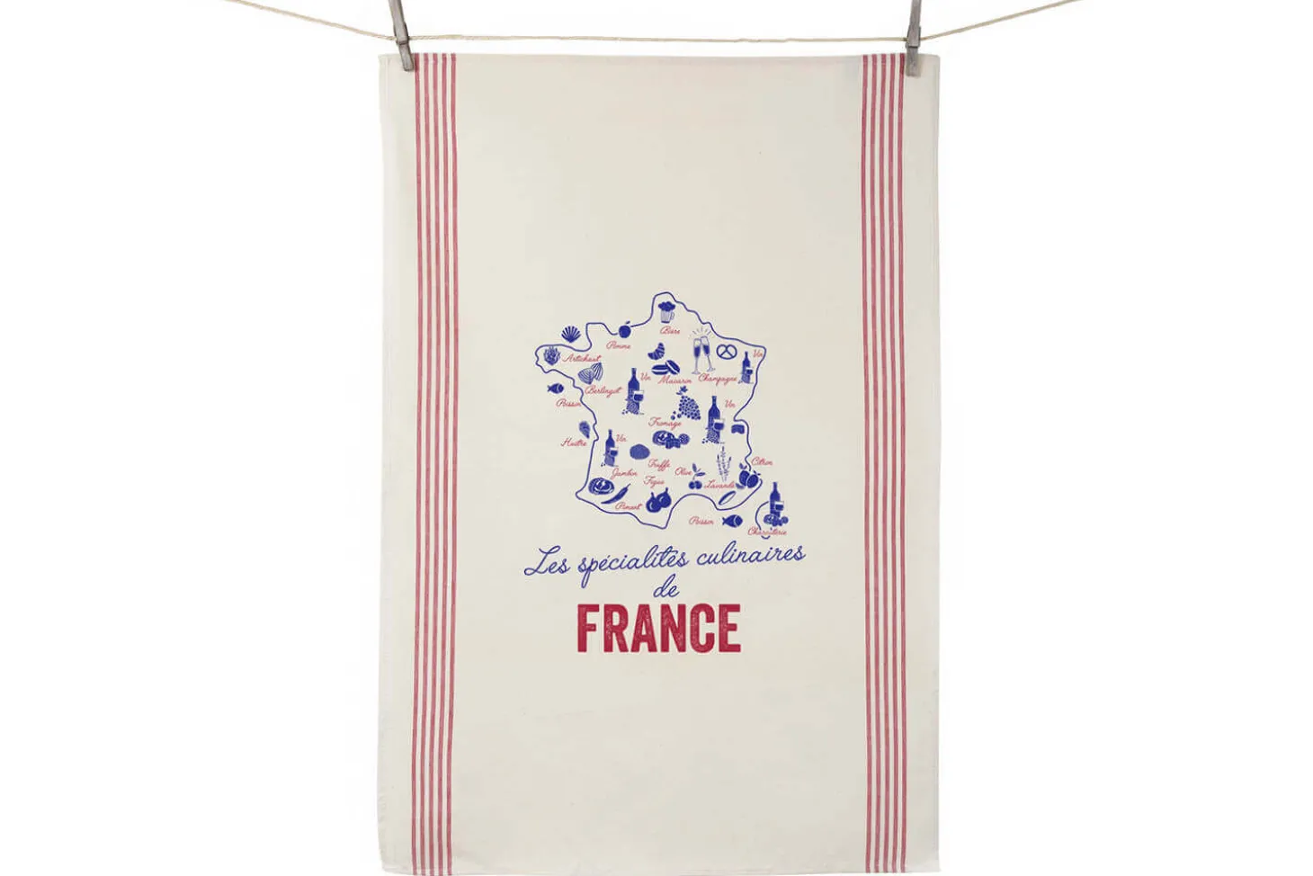 Torchon de cuisine Tissage de l'Ouest Léon fabriqué en France - Spécialités culinaires