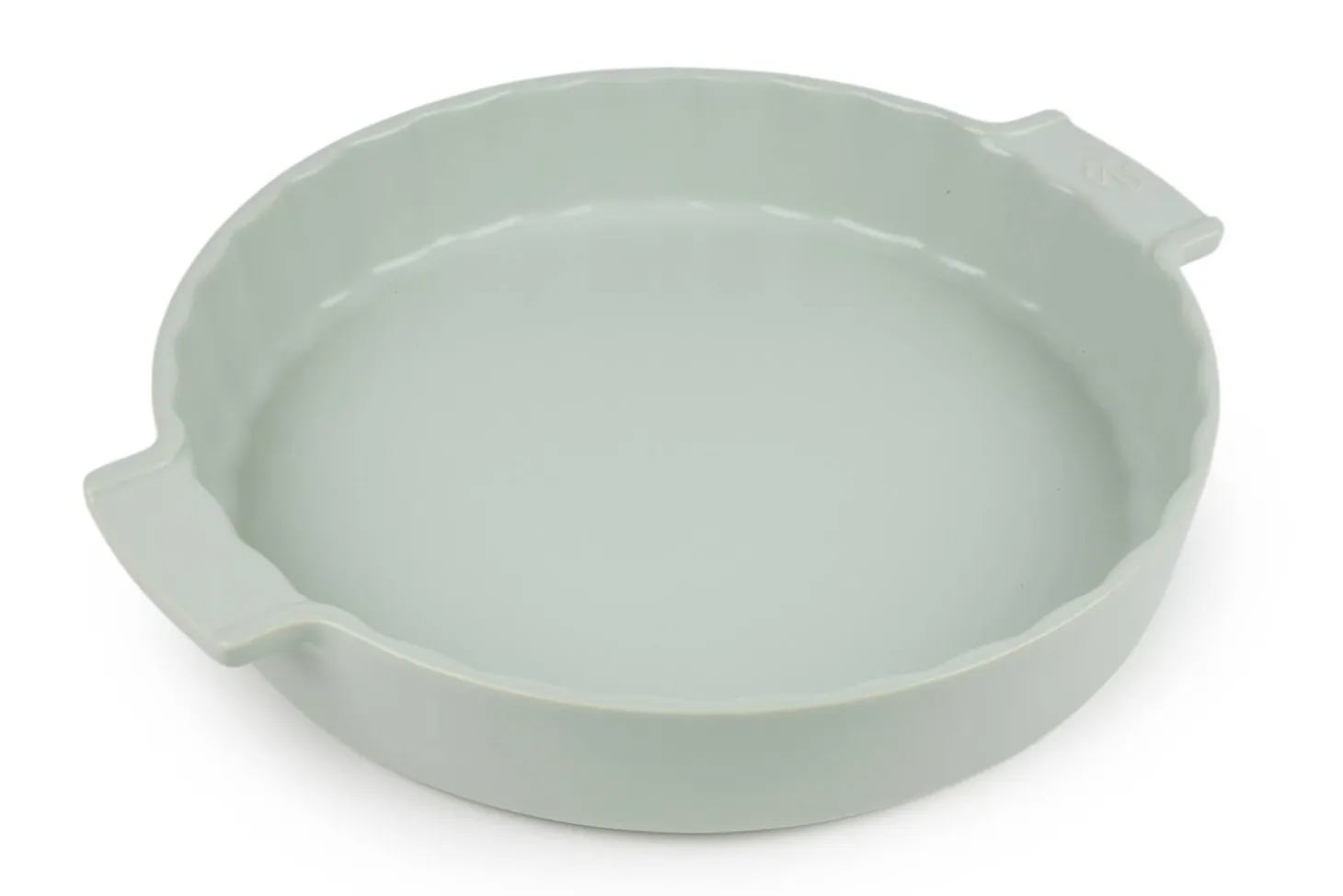 Tourtière Peugeot Appolia en céramique vert sauge diamètre 28cm