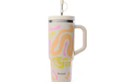 Travel cup isotherme Qwetch Matt inox recyclé 900ml – 8 coloris