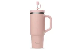 Travel cup isotherme Qwetch Matt inox recyclé 900ml – 8 coloris