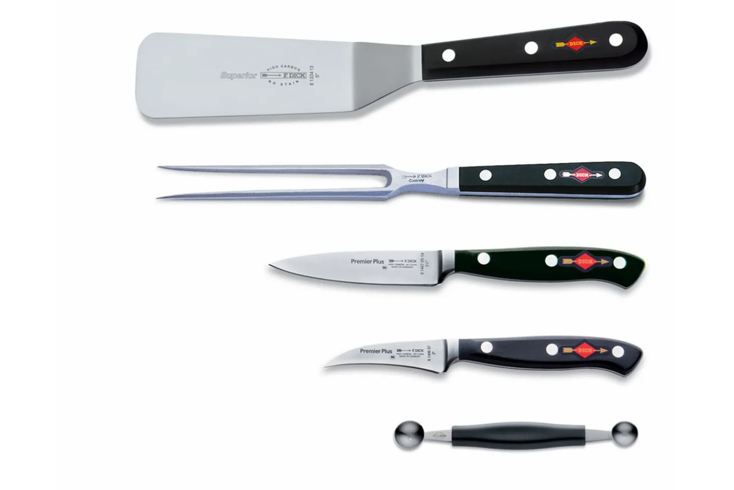 Trousse de chef simili-cuir DICK 11 pièces haut de gamme
