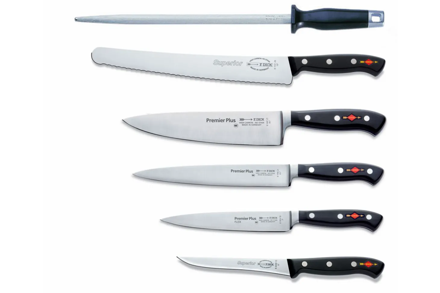 Trousse de chef simili-cuir DICK 11 pièces haut de gamme