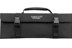 Trousse de cuisinier vide Sabatier 5 emplacements en nylon noir rigide