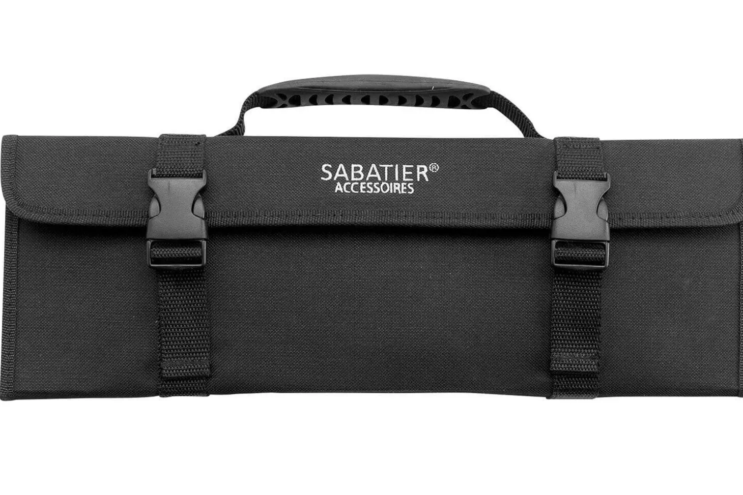 Trousse de cuisinier vide Sabatier 5 emplacements en nylon noir rigide