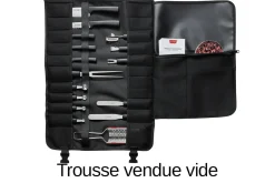 Trousse de cuisinier vide Triangle noire 65 x 48cm